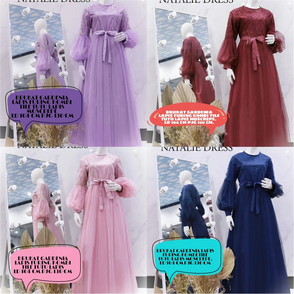 MAXI DRESS WANITA CANTIK CASUAL TRENDY MAXY NATALIE RA