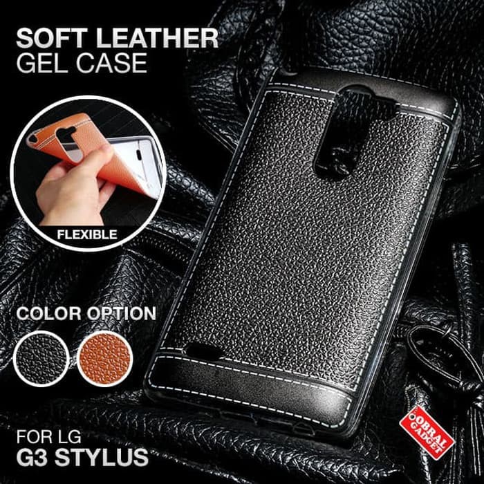 Soft Leather LG G3 Stylus Jelly Silicon Case