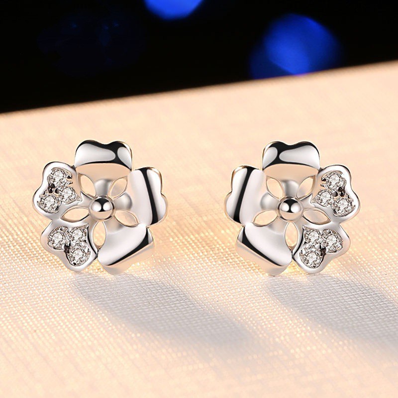 50 buah desain perak Italia 925 anting-anting wanita asli Korea fashion perhiasan anting[tidak mudah luntur] [tidak alergi]-15