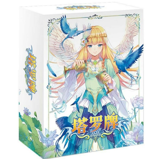 anime tarot deck paket koleksi kartu chinese hologram