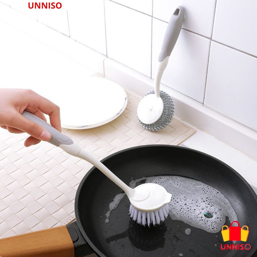 UNNISO - Sikat Dapur Pembersih Panci Kompor Long Handle SD1