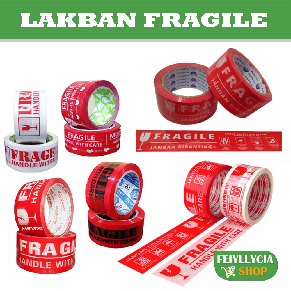

LAKBAN - SELOTIP - FRAGILE - MERAH - PUTIIH