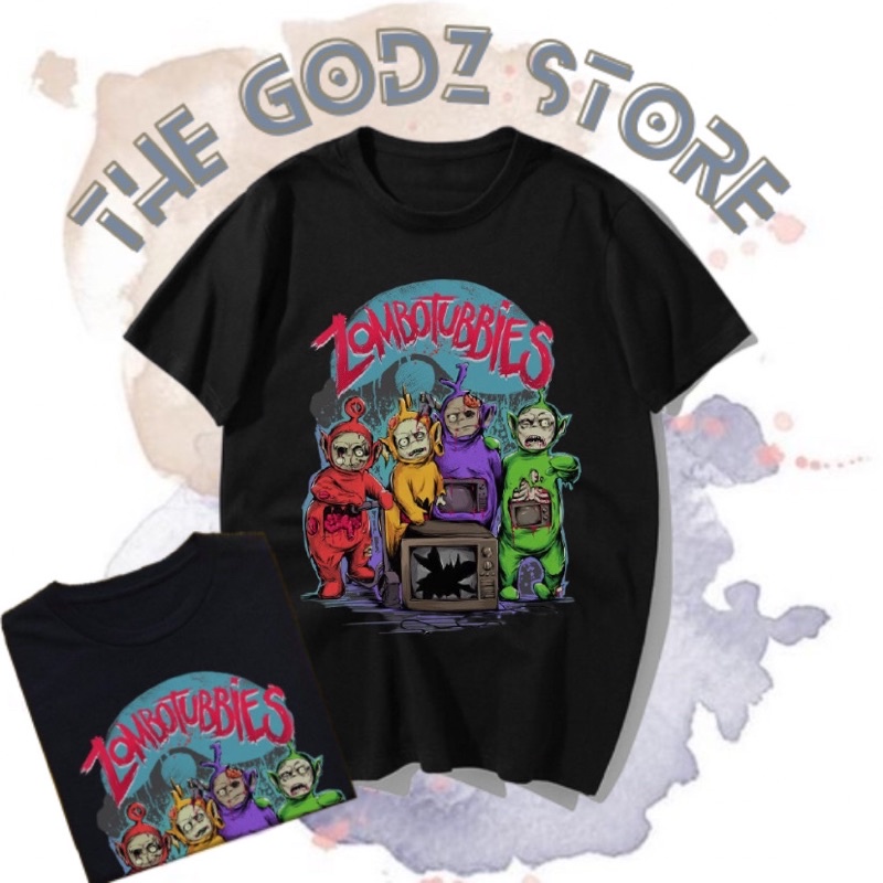 BOOTLEG | BAJU KAOS TSHIRT ZOMBOTUBBIES TELETUBBIES READY UKURAN S M L XL XXL XXXL XXXXL 5XL PREMIUM