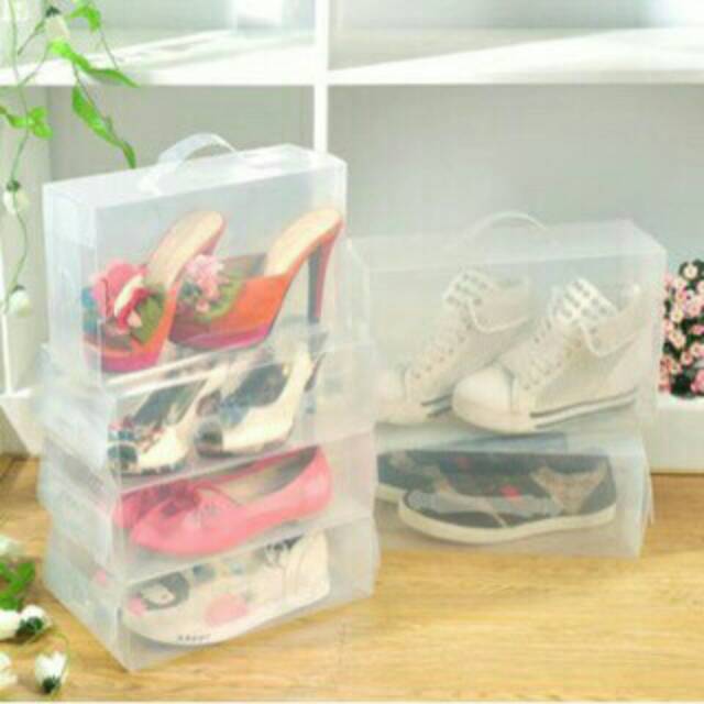 box sepatu transparan