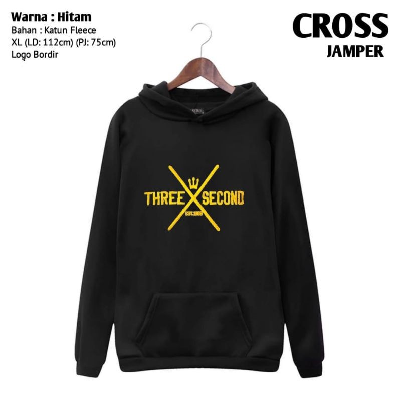JAMPER CROSS/JAMPER THREESECOND/JAMPER COWOK/JAMPER CEWEK/HOODIE TERBARU/HOODIE HITS/JAMPER HITS