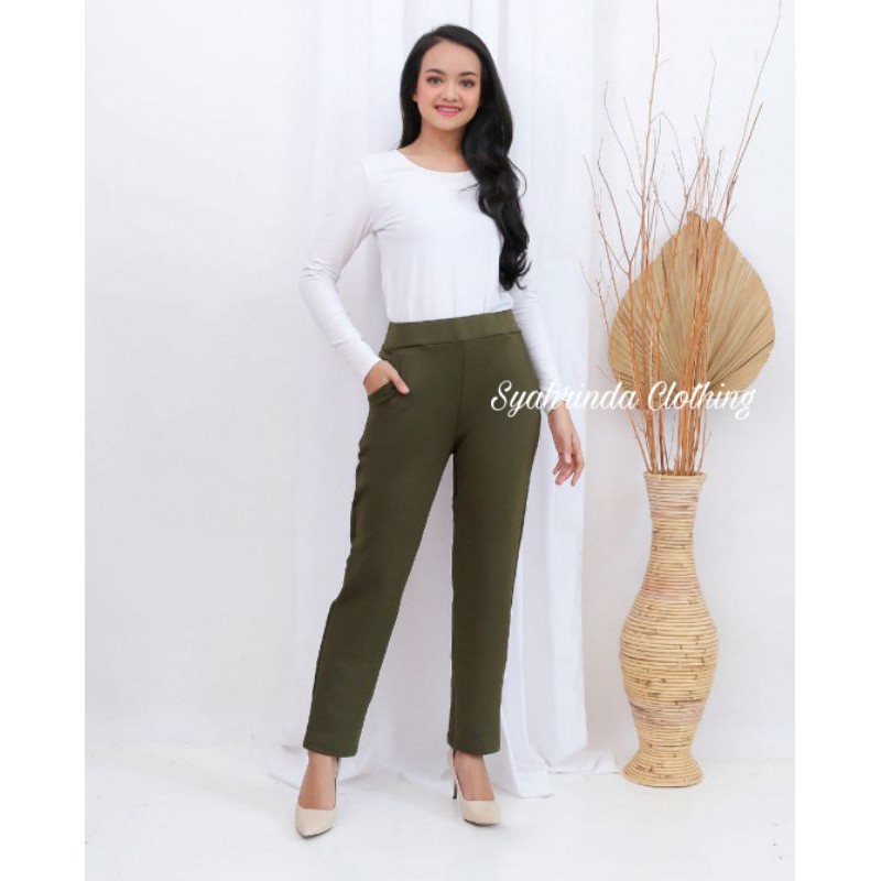 CELANA PANTS SCUBA PREMIUM CELANA PANJANG KERJA