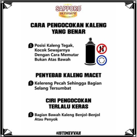 CAT SEMPROT SAPPORO SPRAY PAINT 7580 METALLIC SILVER 300ML / AEROSOL SPRAY / PYLOX / SILVER METALIK