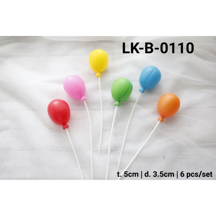 LK-B-0110 Topper kue tart lokal topper cake balon plastik