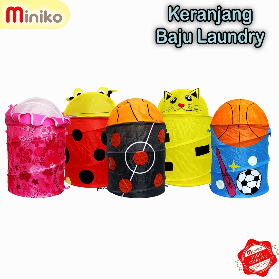 Keranjang Karakter Baju Laundry / Keranjang Tempat Mainan /Keranjang Serbaguna