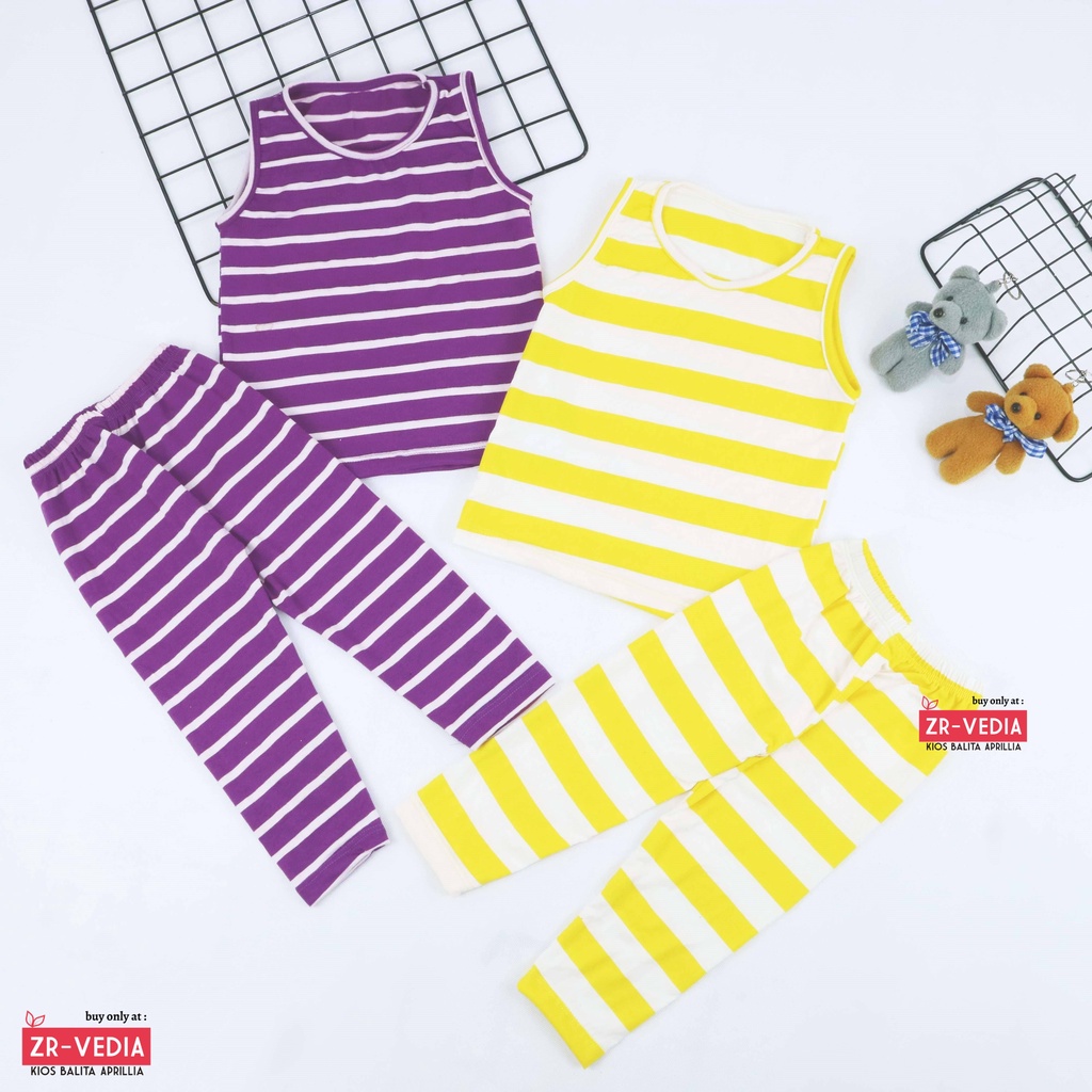 Setelan Sherly uk Bayi - 4 Tahun/ Baju Bayi Anak Perempuan Set Kaos Baby Tanktop Celana Panjang Legging