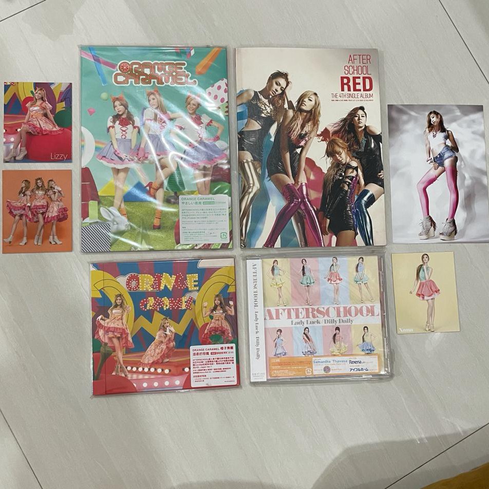 Orange Caramel & After School Red Album Japan Lady Luck Dilly Dally, Yasashii Akuma CD DVD Photobook