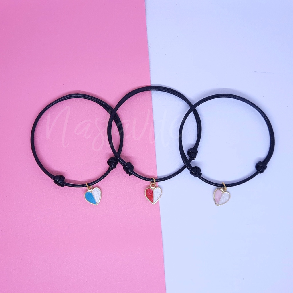 Gelang Couple Pasangan Sahabat Bestie Aesthetic Gelang Tali Wanita