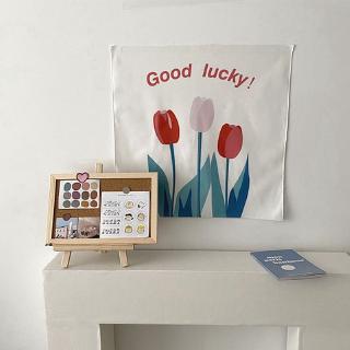 Lukisan Gantung Dinding Desain Bunga Tulip Bahan Kain Lukisan Gantung Dinding Desain Bunga Tulip Bahan Kain