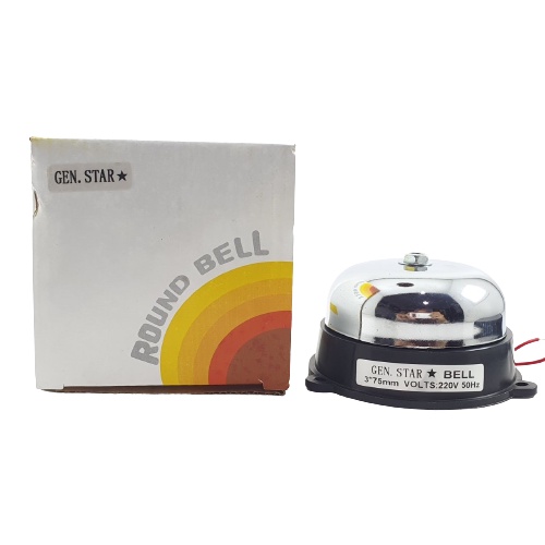 Bel Kring 75mm Genstar Bell Listrik Sekolah 3 inch Round 220v