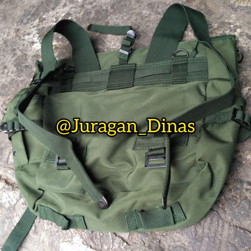 Ransel Tempur M45 Hijau Ijo TNI Hitam Brimob Anti Air