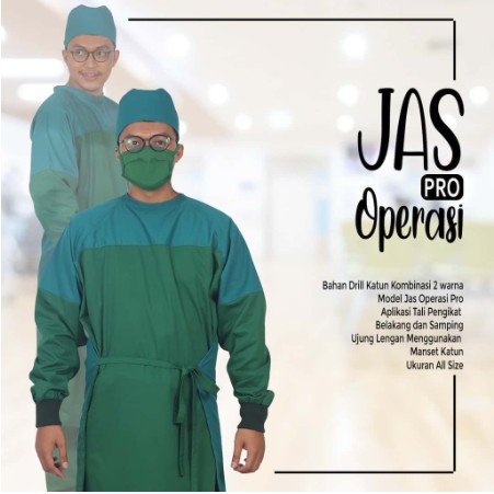 PROMO JAS OPERASI / JUBAH OPERASI / APD / SURGICAL GOWN/BAJU OPERASI / PERLENGKAPAN BEDAH / OPERASI