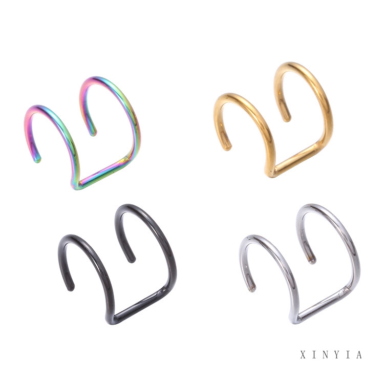 Anting Klip Telinga Plug Tanpa Tindik Untuk Pria /Wanita Earrings Aksesoris Fashion