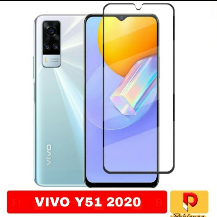 VIVO Y91C Y1S Y51 2020 TEMPERED GLASS FULL COVER 6D 9D 11D SCREEN GUARD