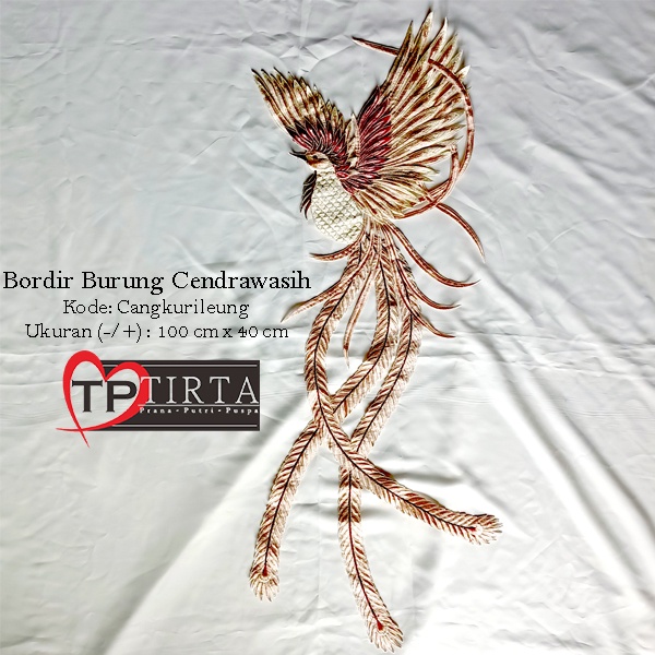 bordir burung CANGKURILEUNG, , aplikasi bordir burung cangkurileung harga/pc