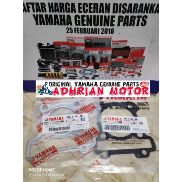 PAKING HEAD BLOK MIO M3 SOUL GT 125 ORIGINAL YAMAHA
