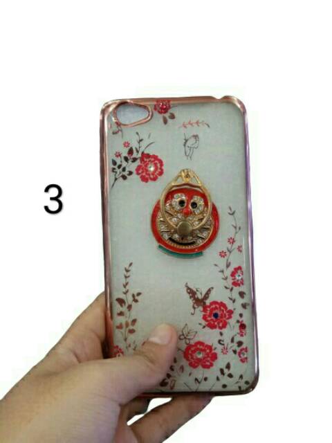 CASE SCRET GARDEN SWAROVSKI + RING VIVO Y55