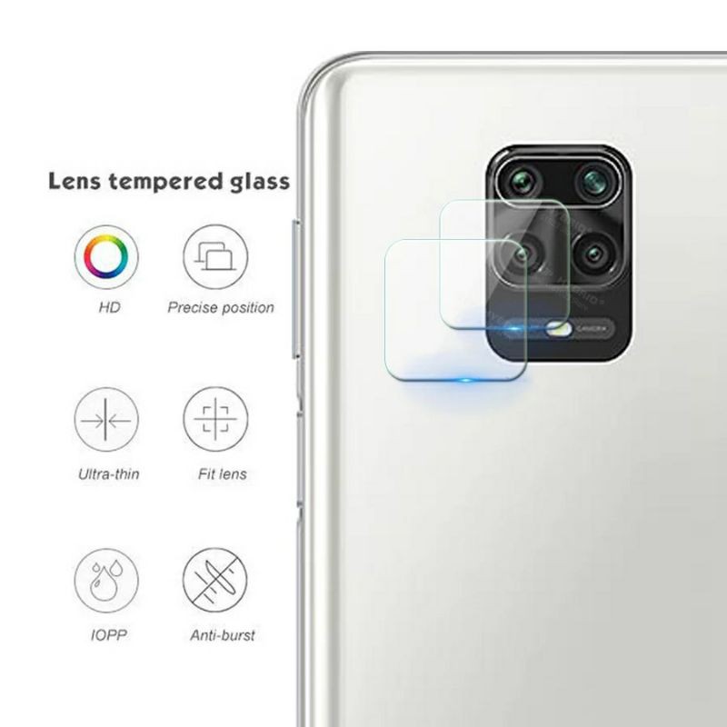 3IN1- Tempered Glass TG Anti Gores Full Layar Kamera Xiaomi Redmi Note 9 Pro Guard Screen Protector