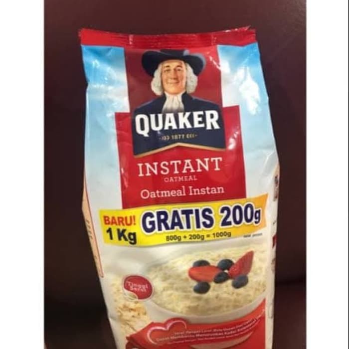 

Quaker Oat instan oatmeal 1200 gr FREE Termurah