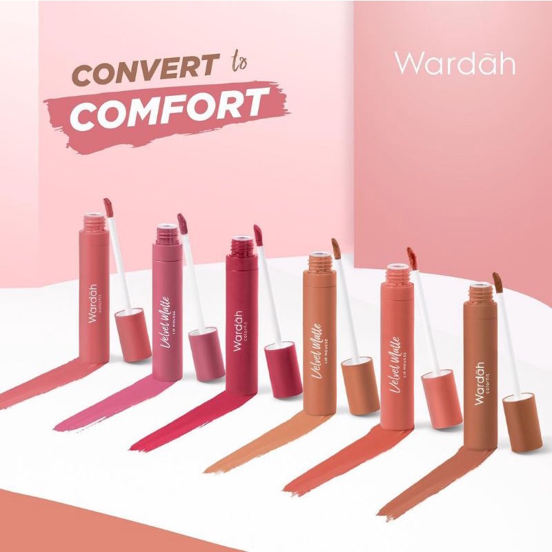 Wardah Colorfit Velvet Matte Lip Mousse | Wardah Lip Velvet | Wardah Lip Mousse | Wardah Velvet | Wa