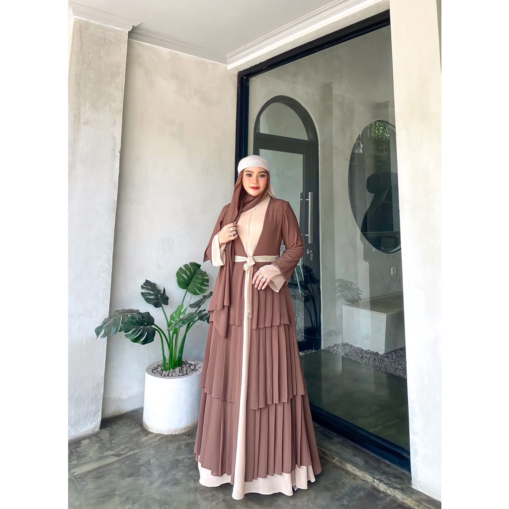 Serenada Dress By iRna ORI Hijab Gamis Syar'i Original Kekinian Terlaris Termurah Bestseller Best se