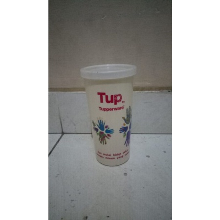gelas tutup tupperware ori
