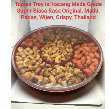 

Kacang Mede Tray 6 Rasa Komplit Terenak