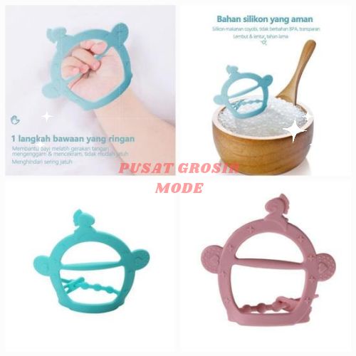 Gigitan Bayi Teether Gelang Silikon Mainan Bayi BPA FREE PGM P63