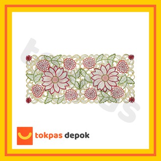 Taplak Meja Kain Bordir Motif Bunga Persegi Panjang Shopee Indonesia