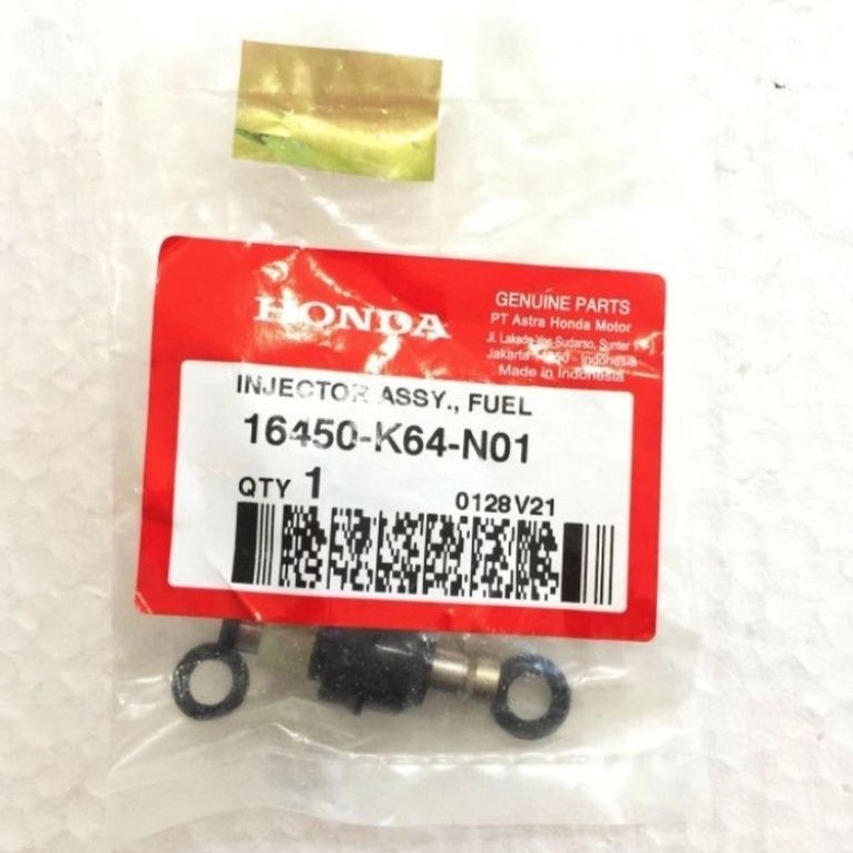 INJEKTOR INJECTOR ASSY FUEL HONDA NEW CBR 250 CBR 250R 250RR HOLE BULAN 16450 K64 N01 ASLI ORIGINAL 