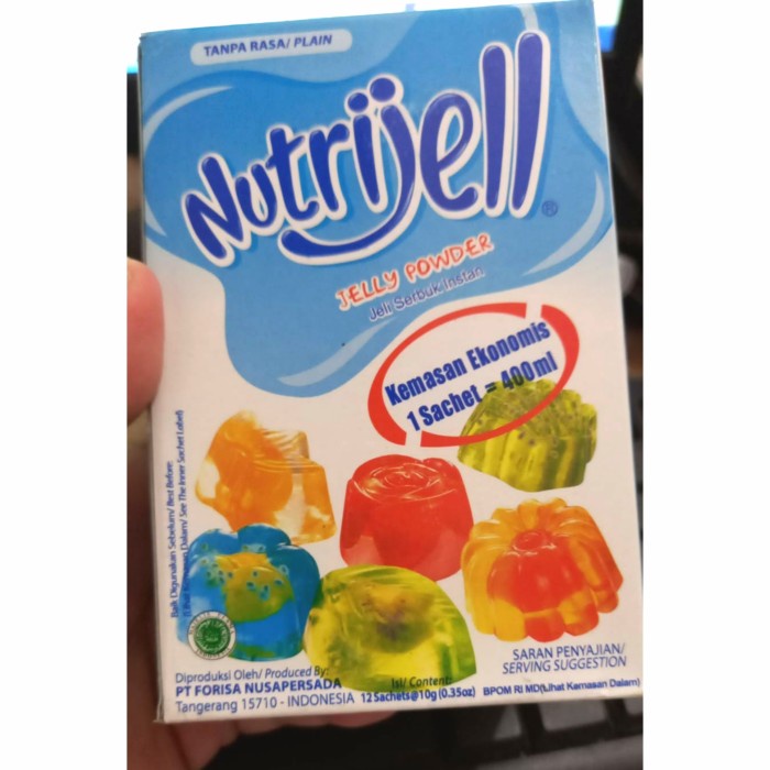 

NUTRIJELL PLAIN TANPA RASA 10 GR