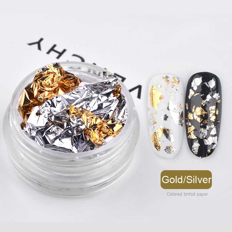 Nail Art Aluminium Foil Flakes