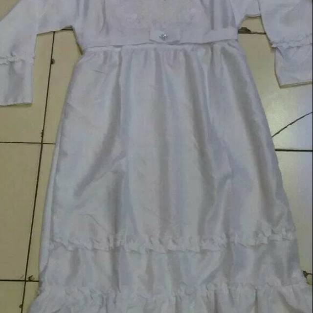 Baju muslim anak/Gamis putih polos