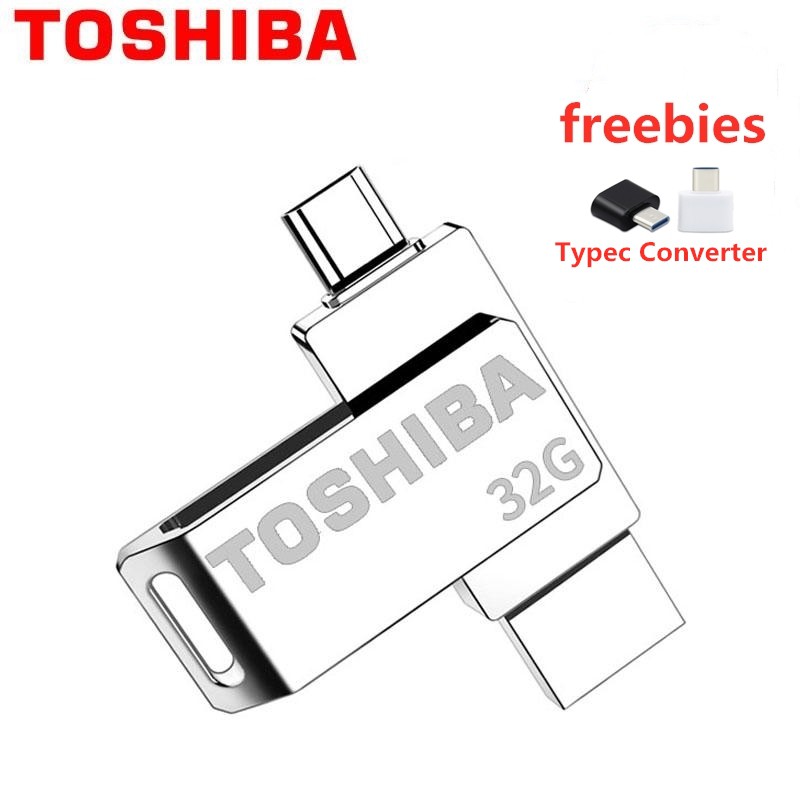 Toshiba 2 in 1 Metal 32GB USB 2.0 Micro USB OTG Dual USB Disk Memory