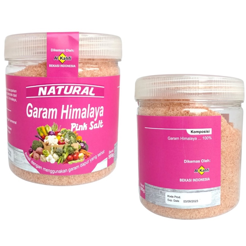 

Garam Himalaya / Himalayan Salt / Pink Salt 500 Gram 100% Murni