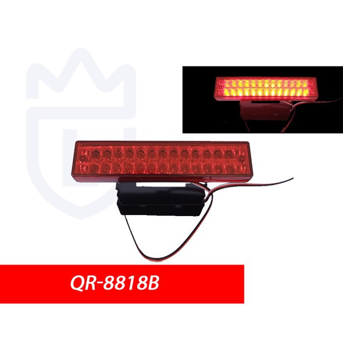 BRAKE LAMP STOP KOTAK / LAMPU REM MODEL 8818 KOTAK - MIKA MERAH