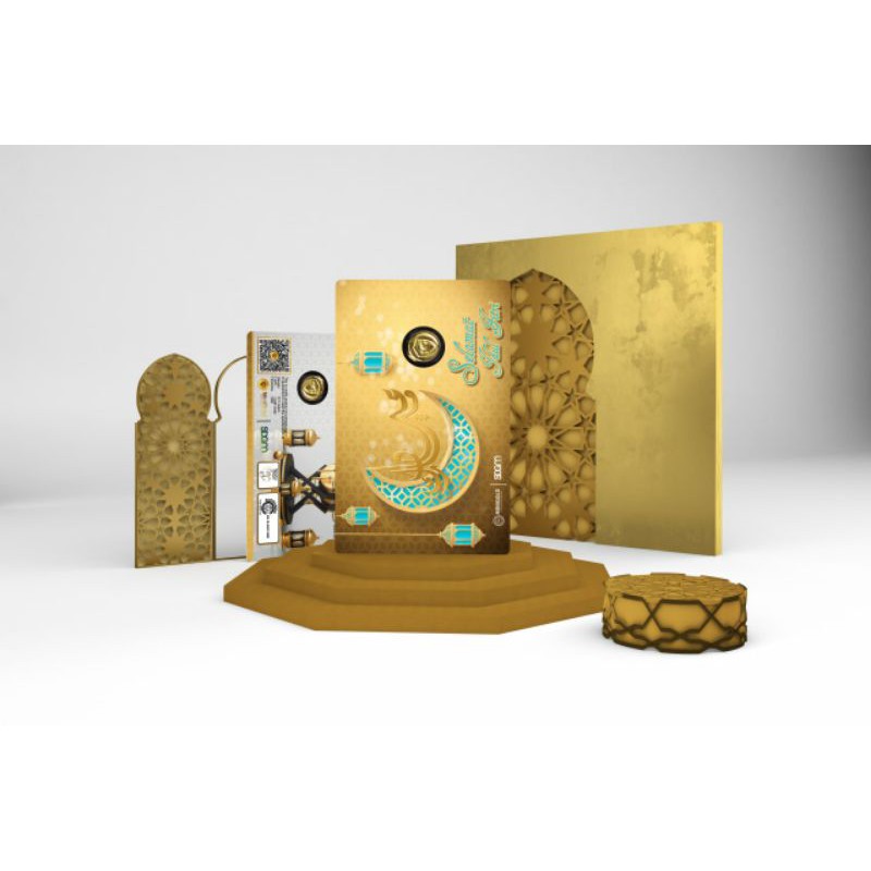 Emas Mini Gold - BISA COD - Minigold Edisi Khusus Spesial Idul Fitri / Lebaran 0.025 gr & 0.05 gram