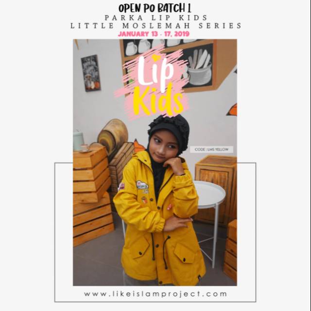 Parka Kids Yellow original by Like Islam project