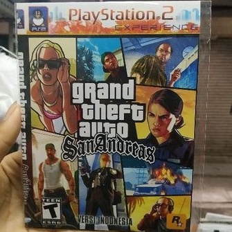 kaset PS2 Gta san andreas versi indonesia