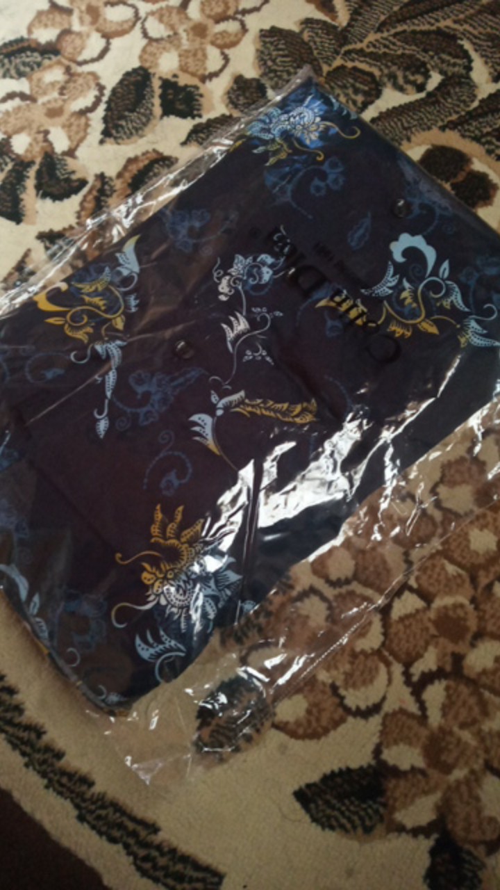 Lbl1048 Kemeja Batik Pria Slim Fit Luigibatani Best Seller