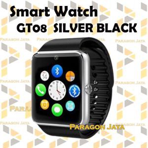 Dijual Smartwatch GT08   Black Silver Smart Watch GT08   Android   Iphone   TERAKHIR