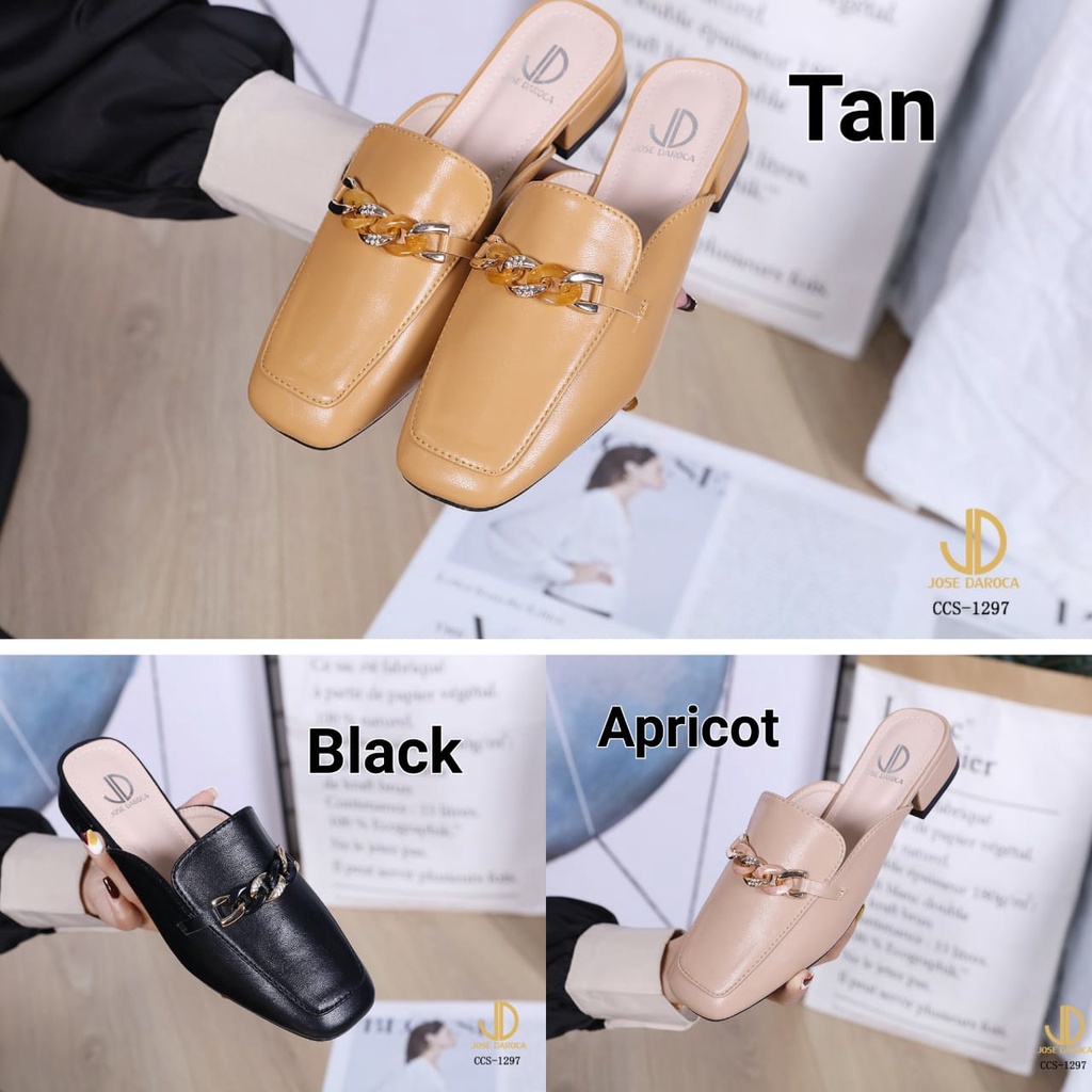 JOSE DAROCA Sepatu Heels Platform Mules Shoes # CCS-1297 # ORIGINAL