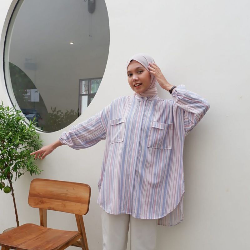 SIERRA CANDY STRIPE TUNIK XL