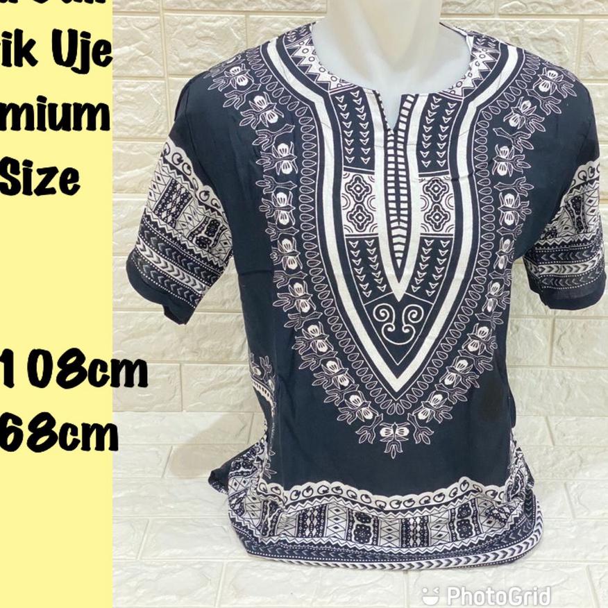 Baju batik uje bangkok hitam putih
