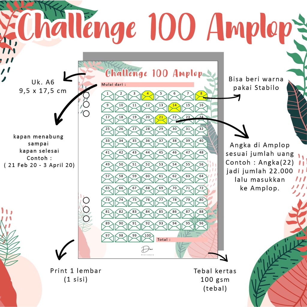 

Binder Challenge 100 Amplop