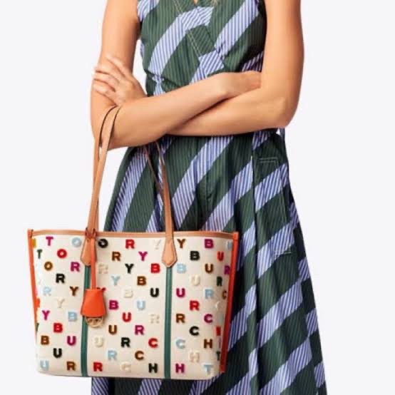 Tory Burch Perry Fil Coupe Tote Bag - ORIGINAL GUARANTEE 100